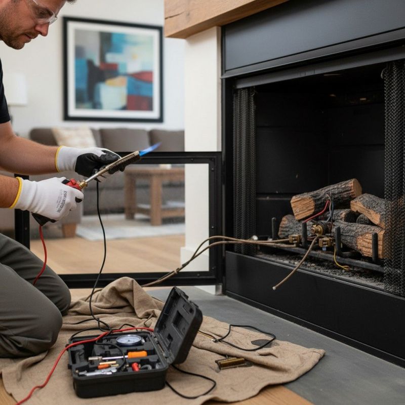 Local Electric Fireplace Repair pros at work